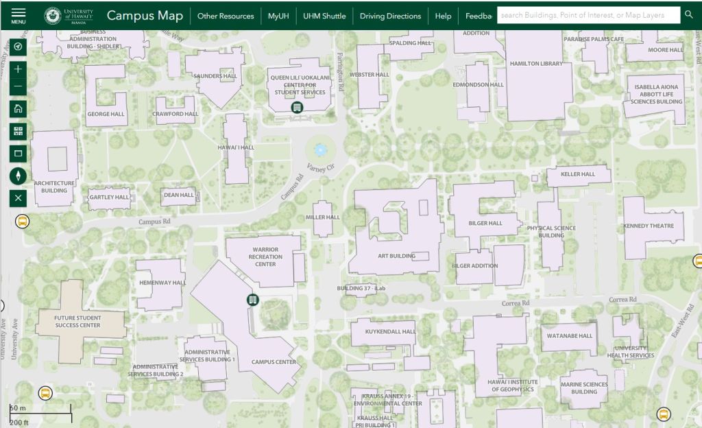 Uh Campus Map Manoa - Vinny Jessalyn